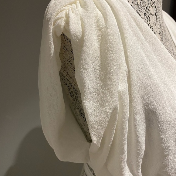 Zara wrap crop top in white S NWT - Picture 2 of 4